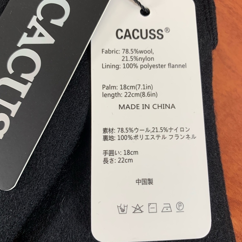 Caucus Women's Winter Wool Knit Warm Touchscreen Gloves Texting Finger Tips - M - Picture 6 of 6